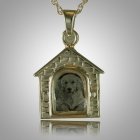 Dog House Locket Cremation Pendant III